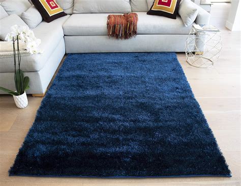 Amazon.com: Navy Blue Shaggy Rug.